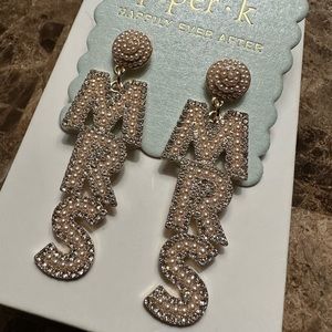 Piper K Happily Ever After “MRS” Earrings